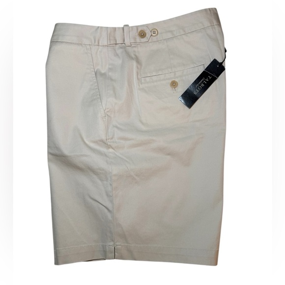 Talbots Classic Flat Front Khaki Casual Shorts Size 14 - Picture 9 of 9